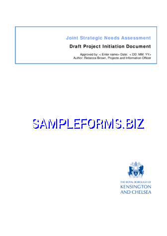 Draft Project Initiation Document pdf free